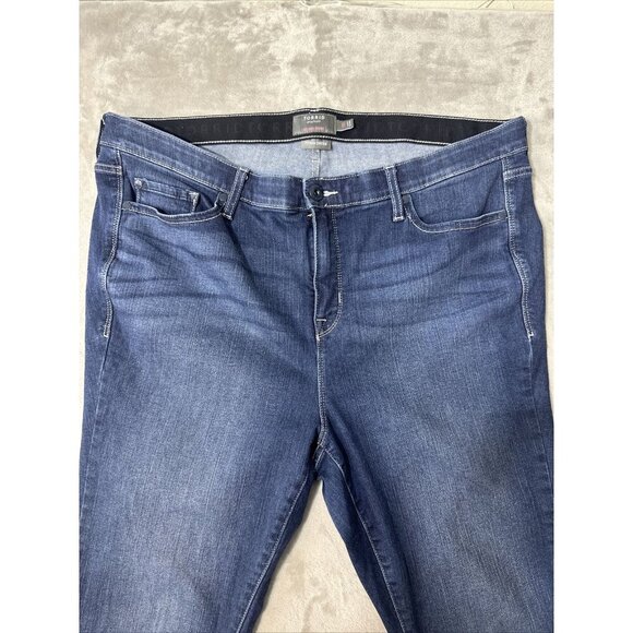 Women’s Torrid Denim Jeans Sky high Skinny Premium Stretch Size 20 Short - Picture 5 of 16